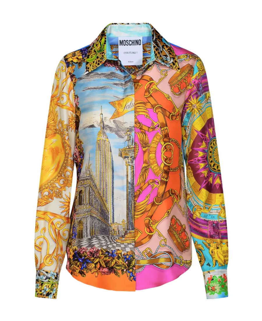 All-Over Graphic Printed Buttoned Shirt