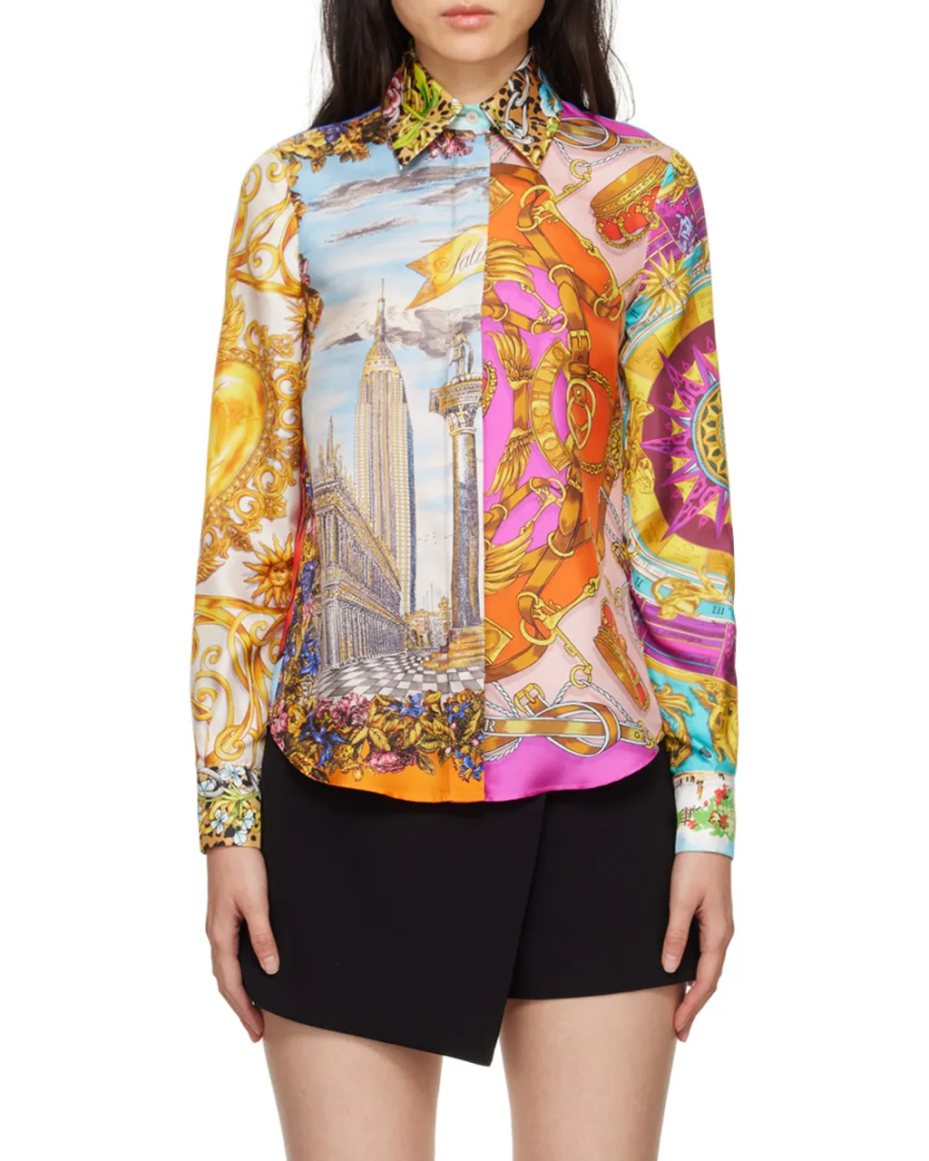 All-Over Graphic Printed Buttoned Shirt
