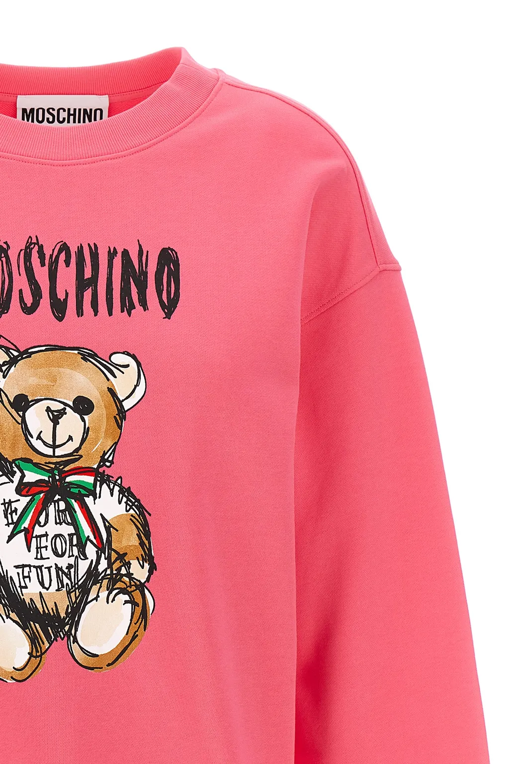 Teddy Bear Printed Crewneck Sweatshirt