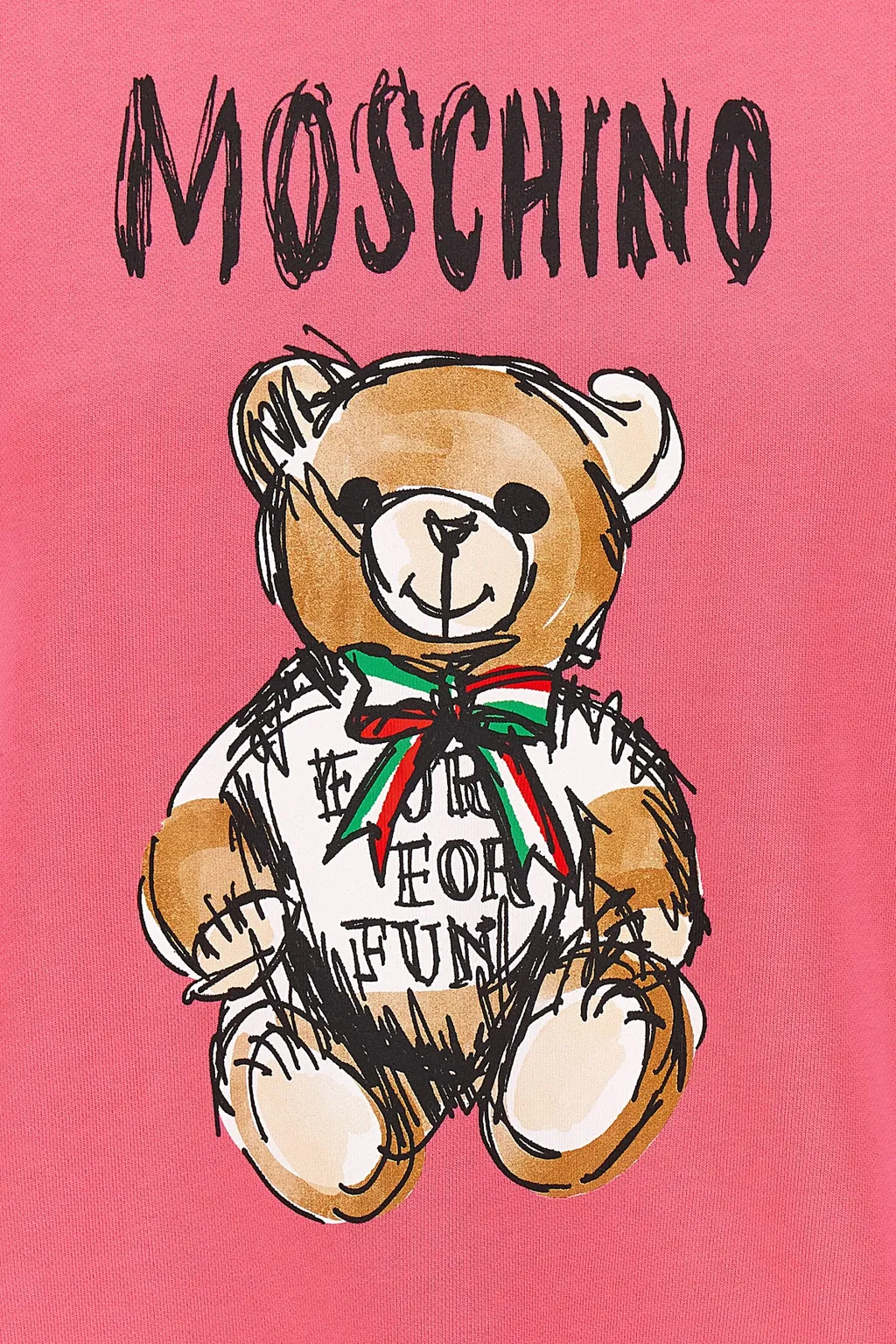Teddy Bear Printed Crewneck Sweatshirt