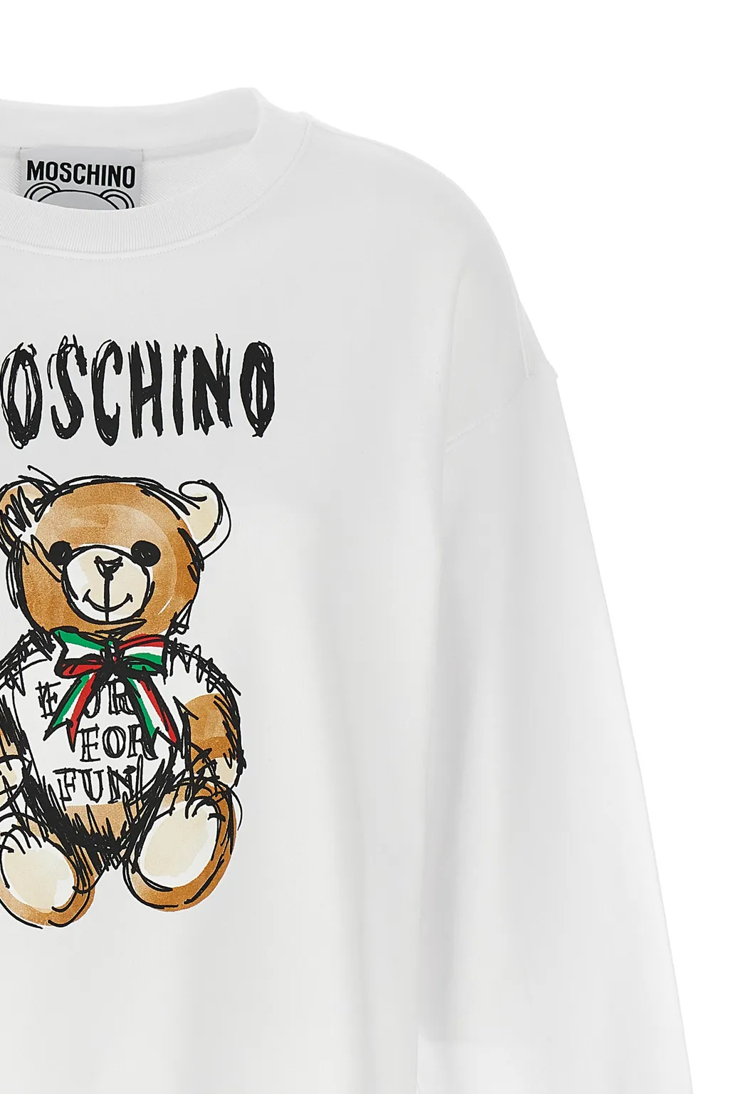 Teddy Bear Printed Crewneck Sweatshirt