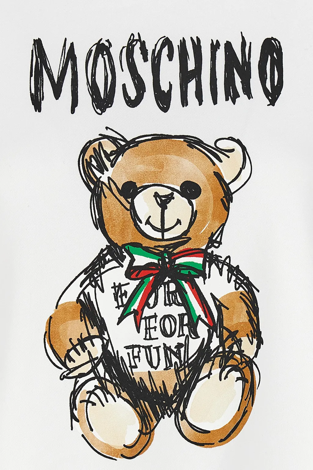 Teddy Bear Printed Crewneck Sweatshirt