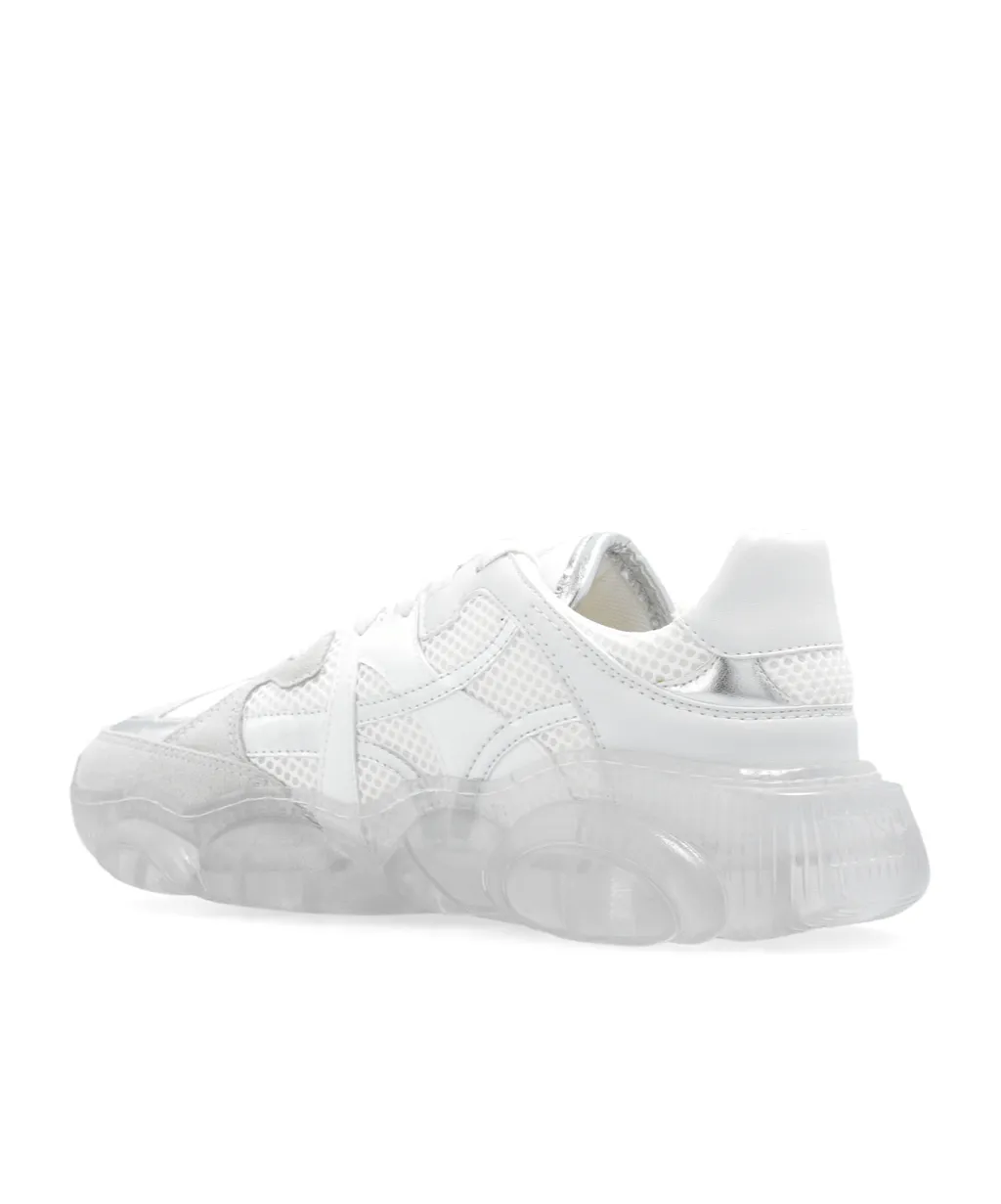 Round-Toe Chunky Lace-Up Sneakers