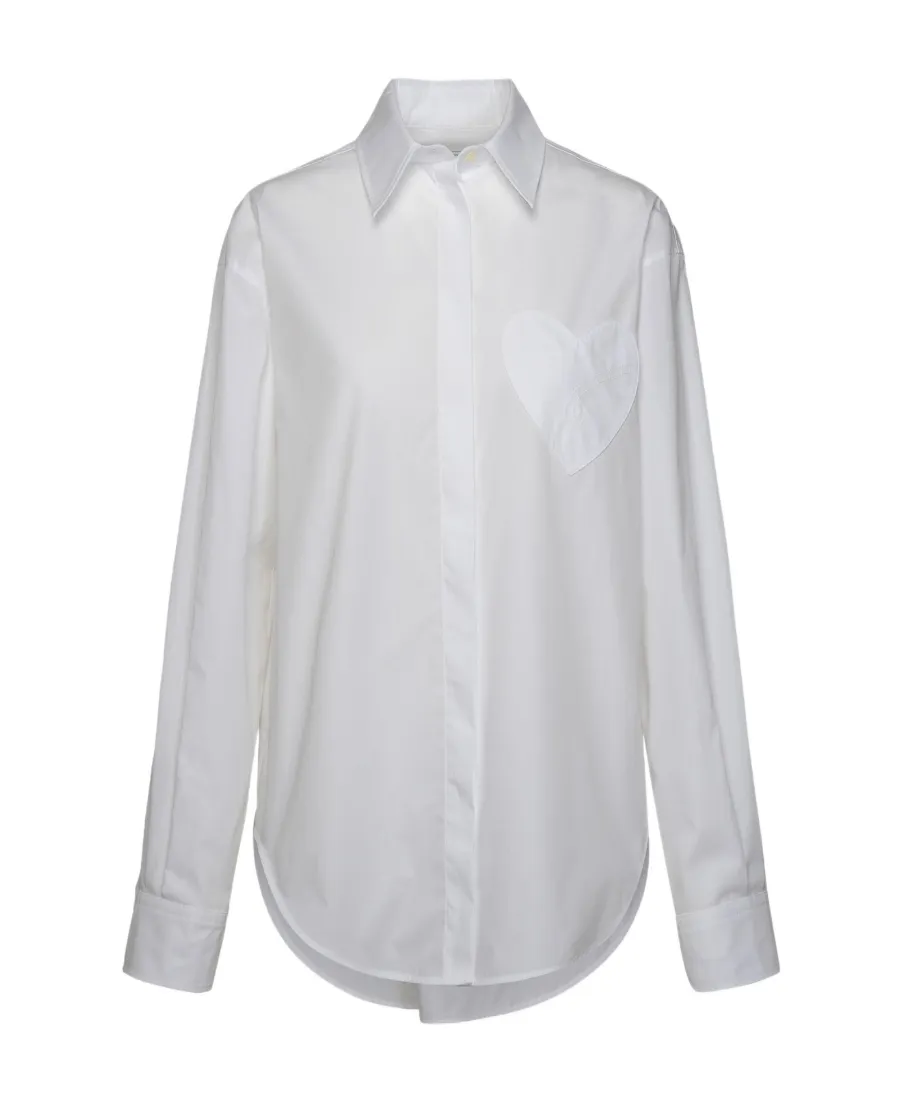 Heart-Patch Long-Sleeved Shirt