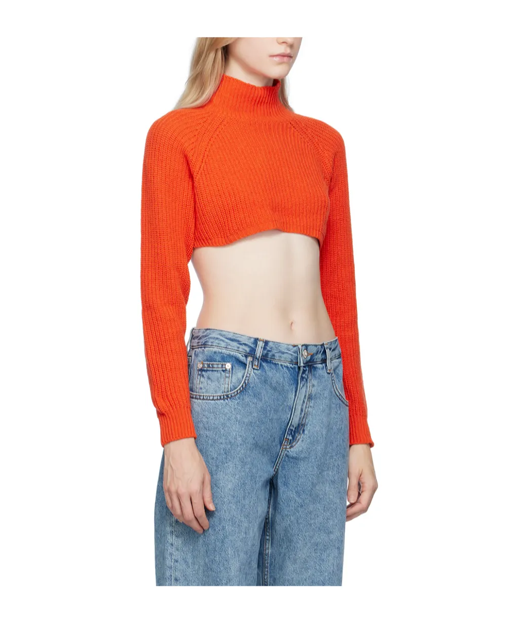 Embroidered Turtleneck Sweater