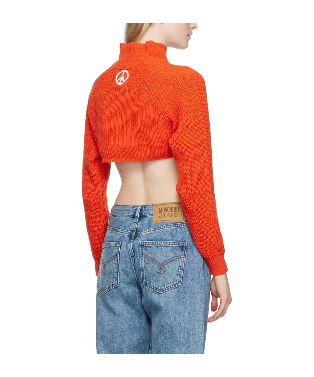 Embroidered Turtleneck Sweater