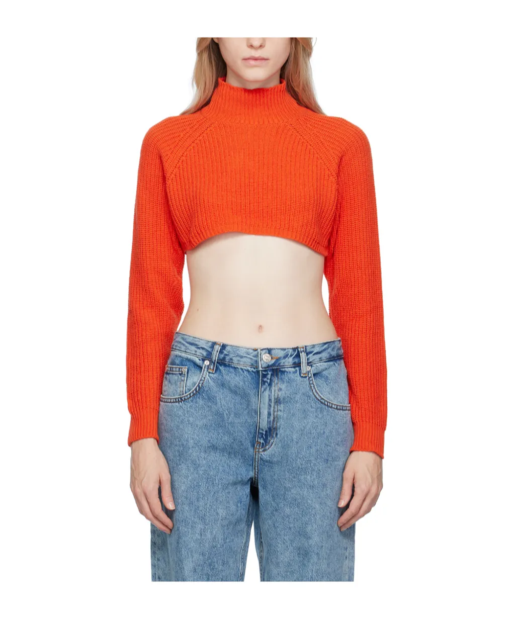 Embroidered Turtleneck Sweater