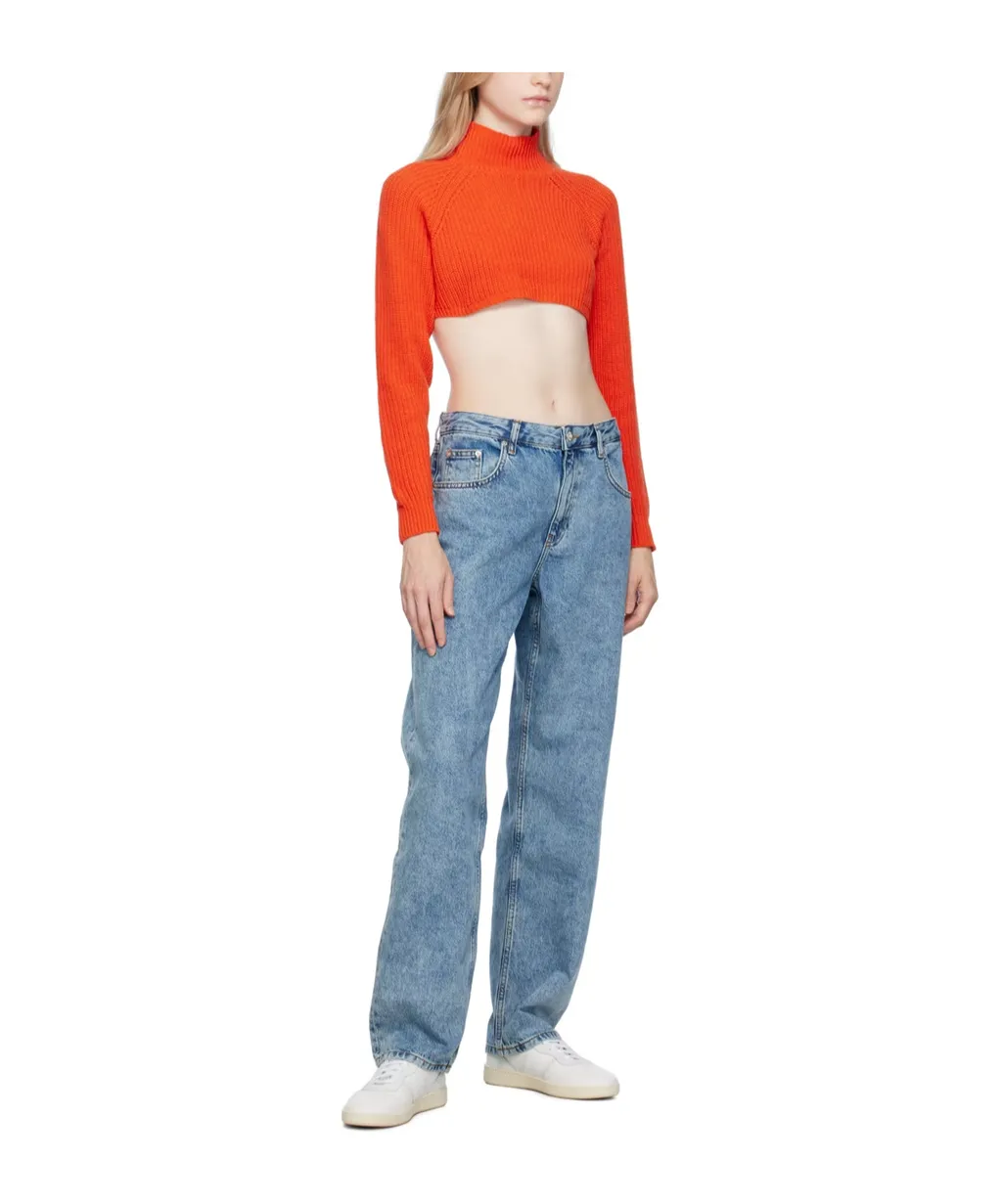 Embroidered Turtleneck Sweater