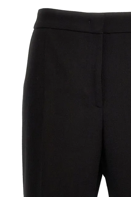 High-Waist Flared Tailored-Cut Trousers
