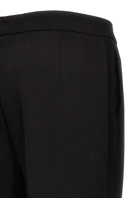 High-Waist Flared Tailored-Cut Trousers