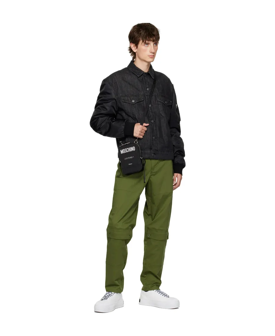 Spliced Lapel Denim Coat