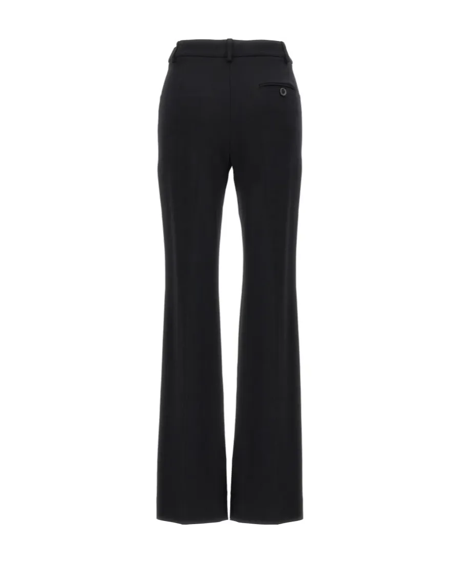 Mid-Rise Straight-Leg Trousers