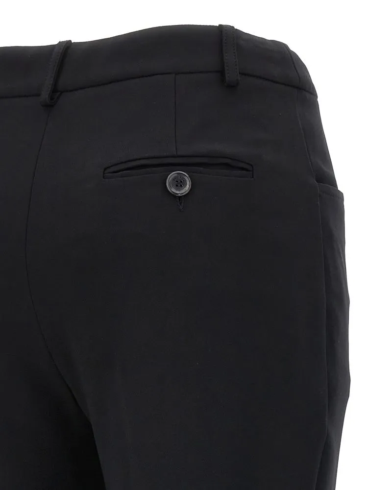 Mid-Rise Straight-Leg Trousers