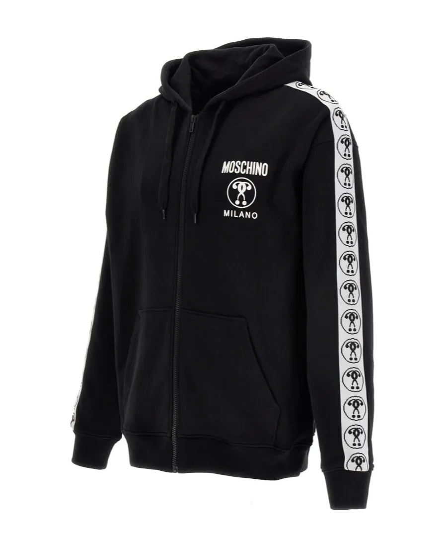 Double Question Mark Zipped Hoodie