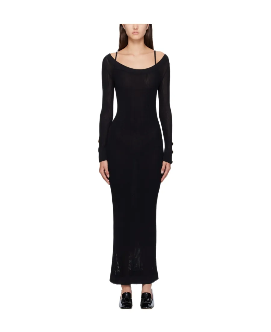 Long Sleeve Round Neck Dress