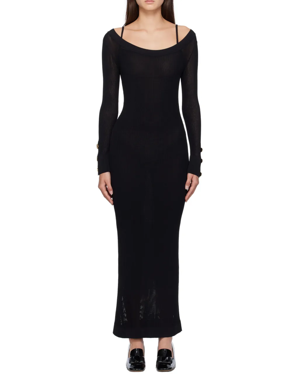 Long Sleeve Round Neck Dress