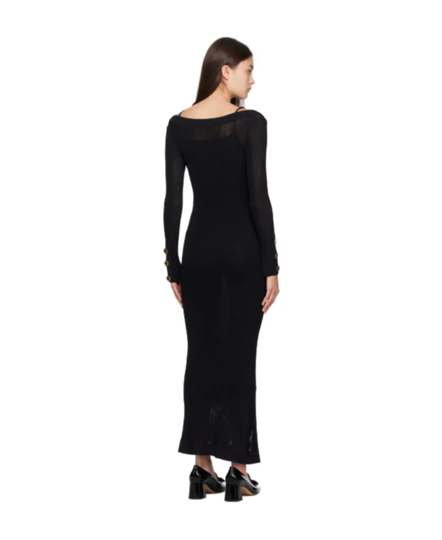 Long Sleeve Round Neck Dress