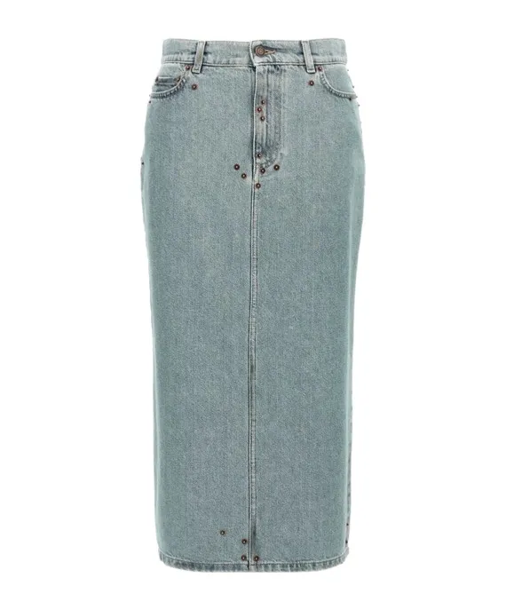 Midi Denim Skirt