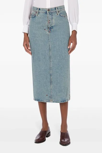 Midi Denim Skirt