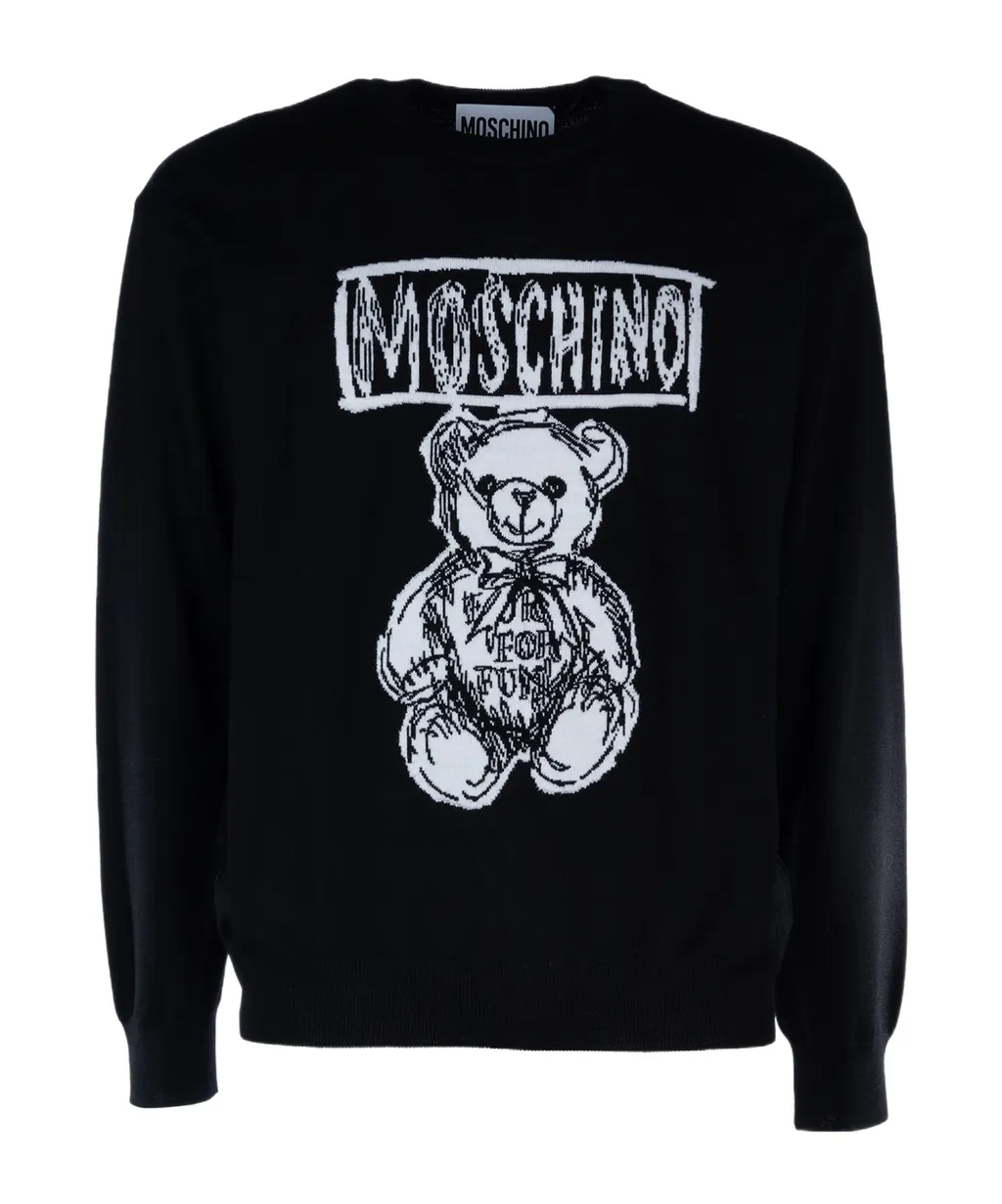 Teddy Bear-Intarsia Jumper