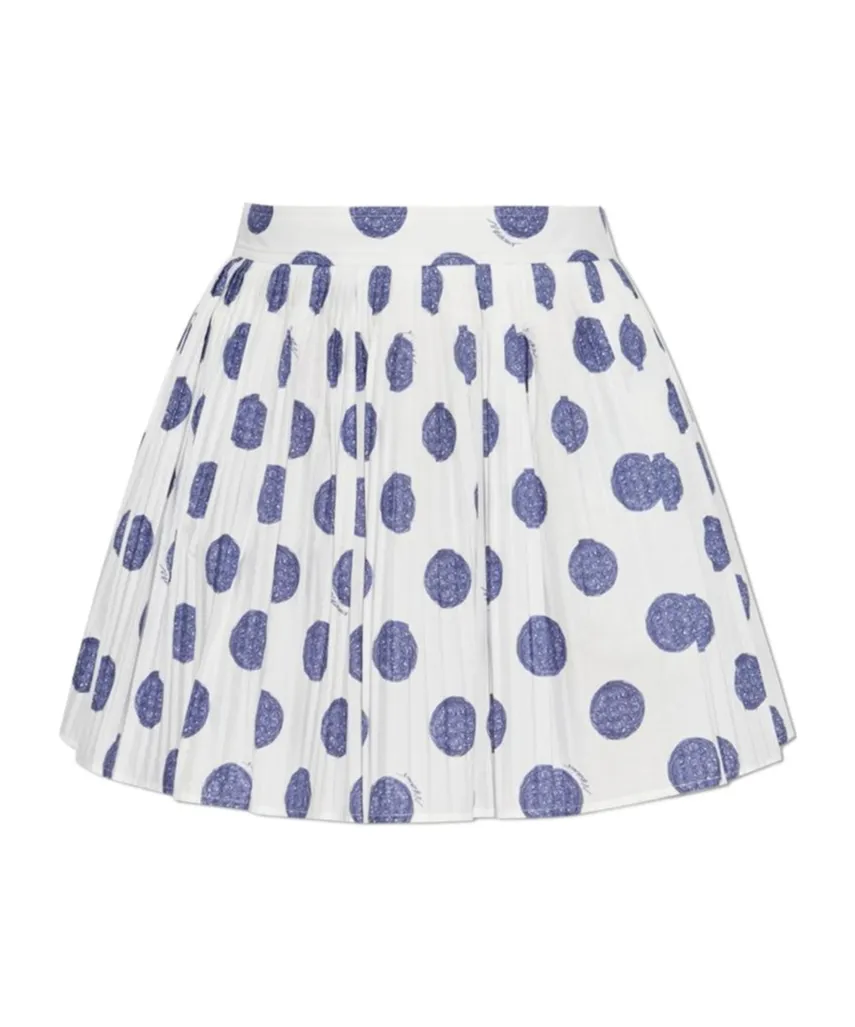 Cotton Pleated Skirt
