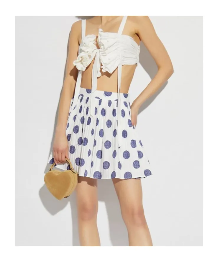Cotton Pleated Skirt