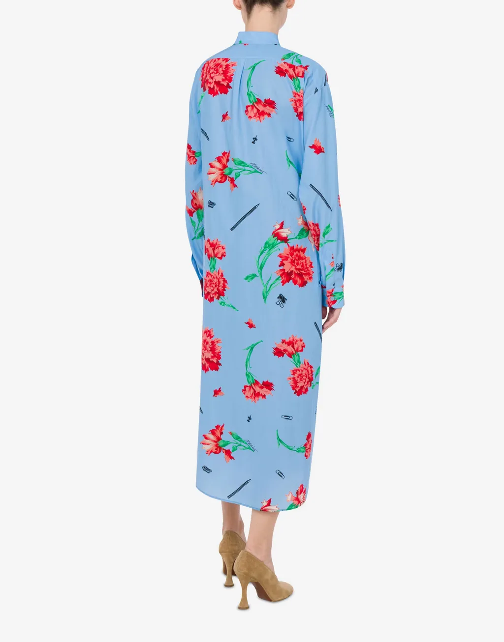 Floral-Print Midi Dress