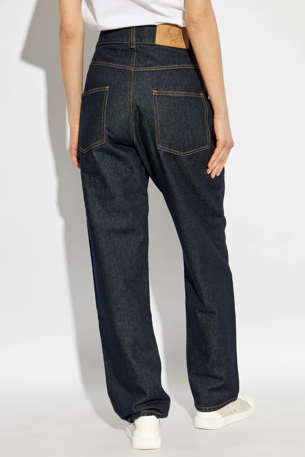 Belt Loop Denim Trousers