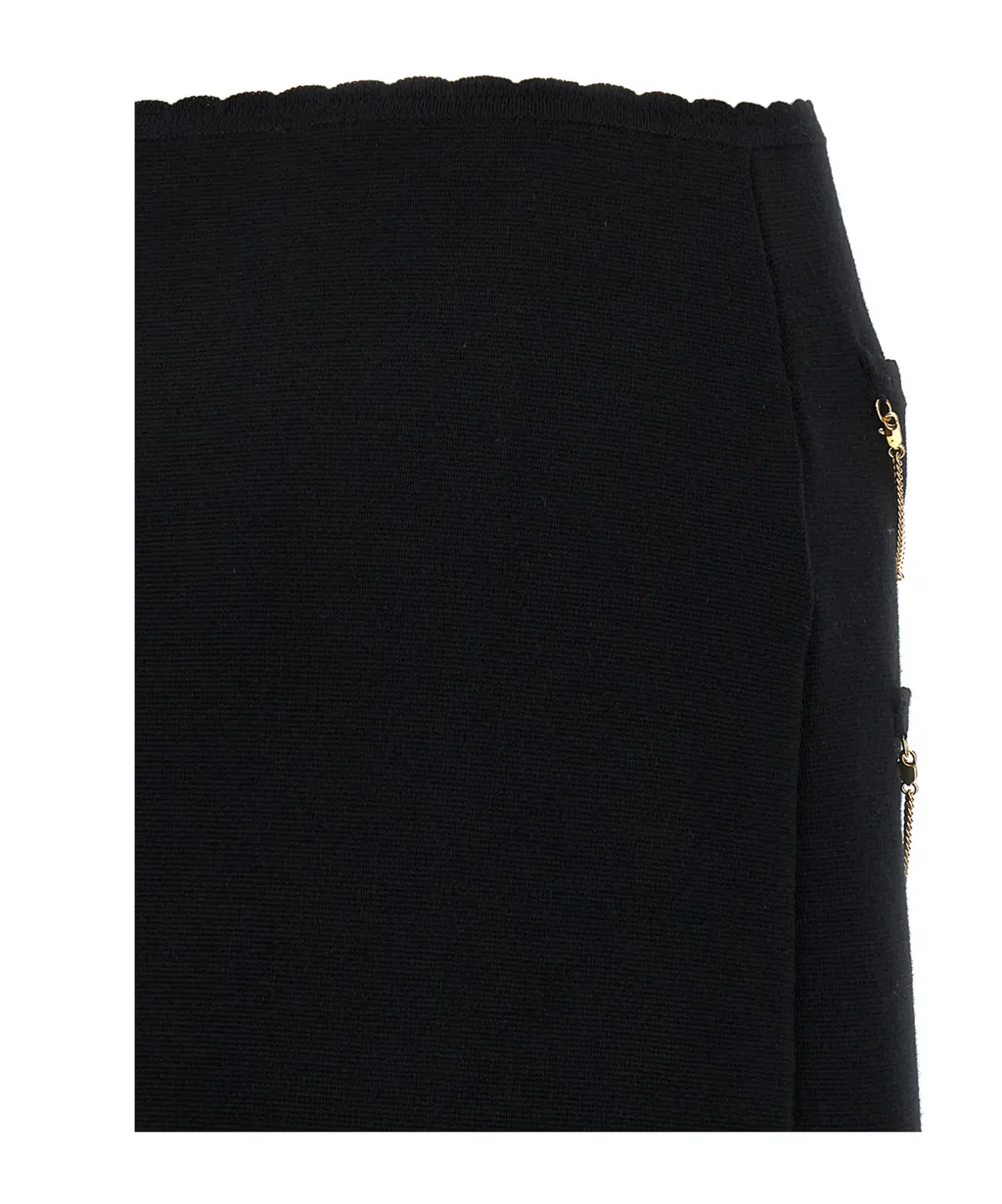 Chain Elastic Waistband Skirt