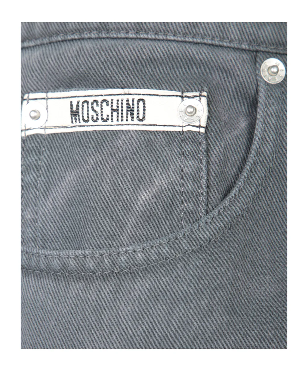 Logo Patch Straight-Leg Jeans