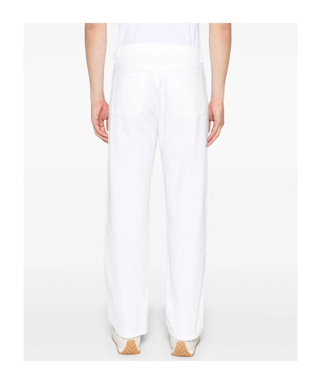 Logo Patch Straight-Leg Jeans