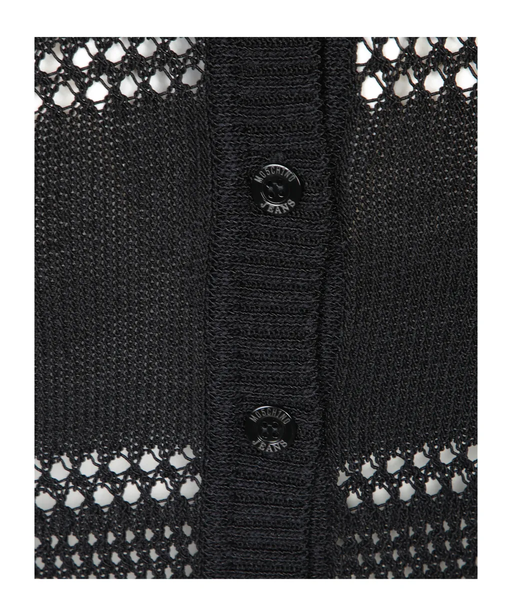 Jeans Ribbed-Knit Cardigan