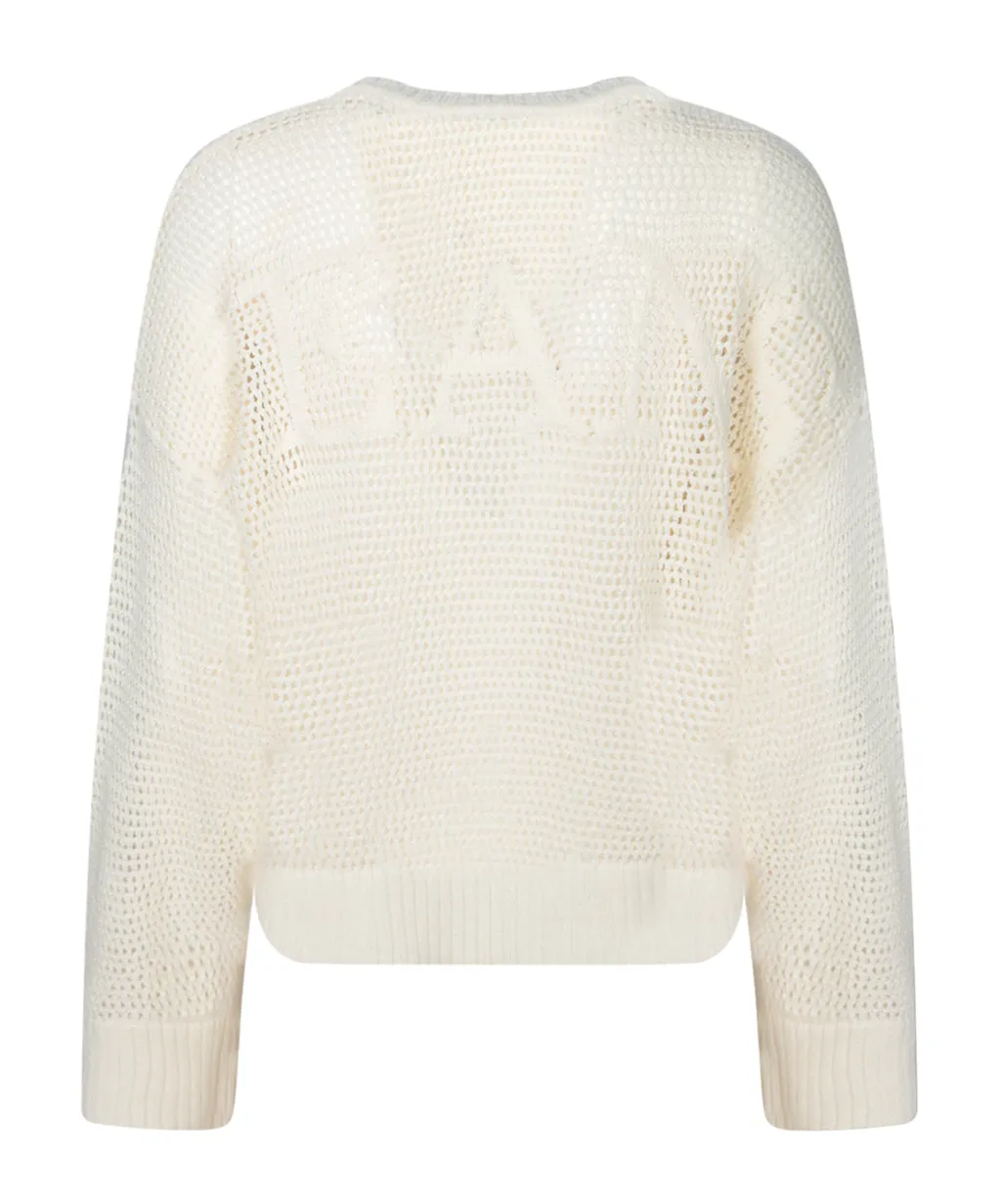 Open Knitted Crewneck Jumper