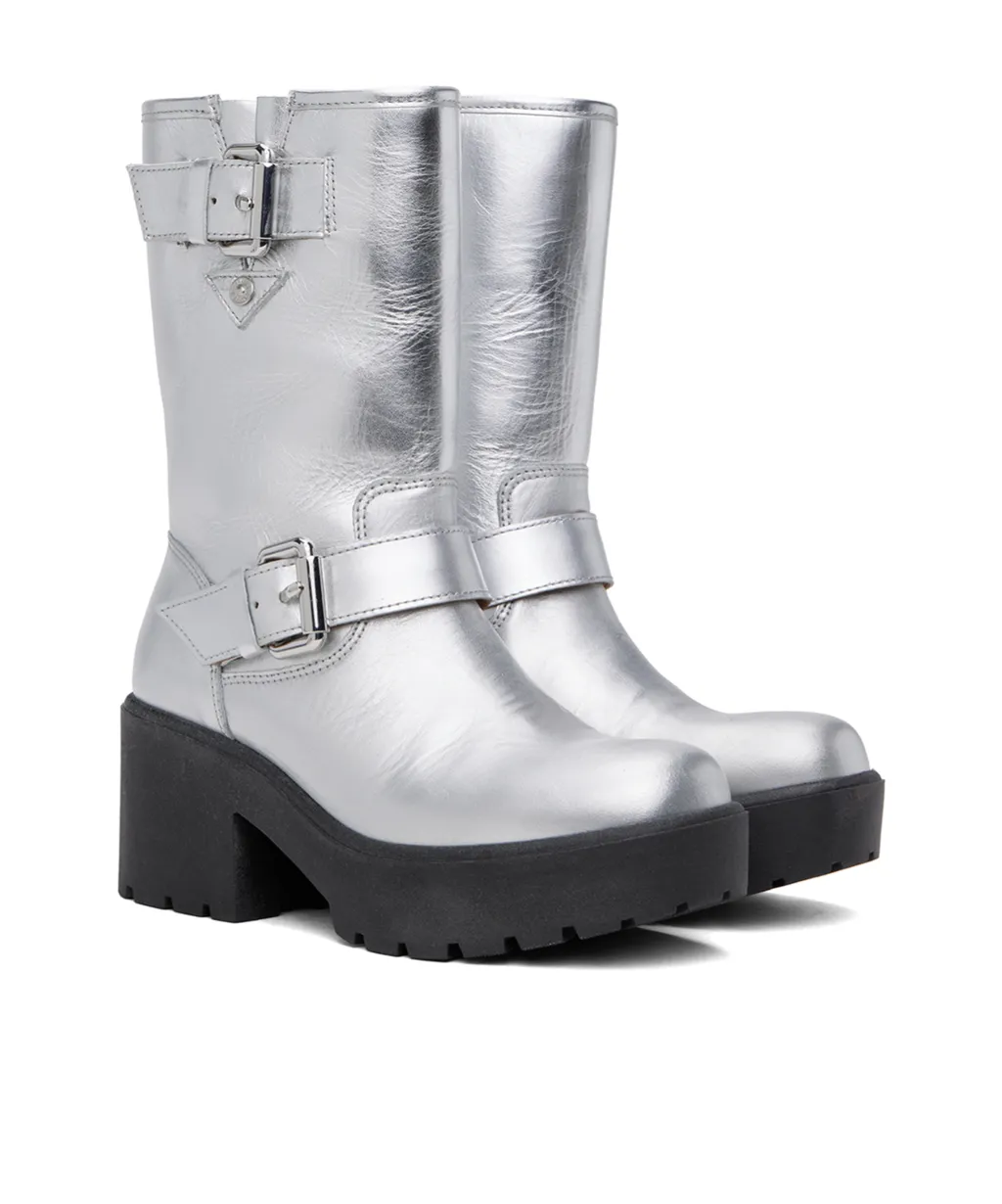 Buckle Mid-Calf Boots