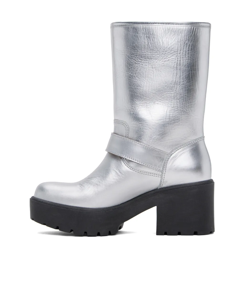 Buckle Mid-Calf Boots