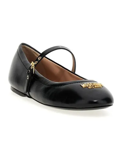Logo Plaque Ballet Flats
