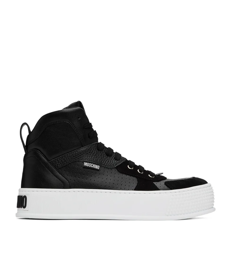 Bumps & Stripes High-Top Sneakers