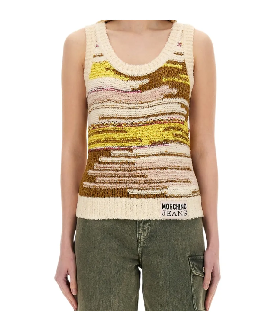 Crew Neck Knitted Vest