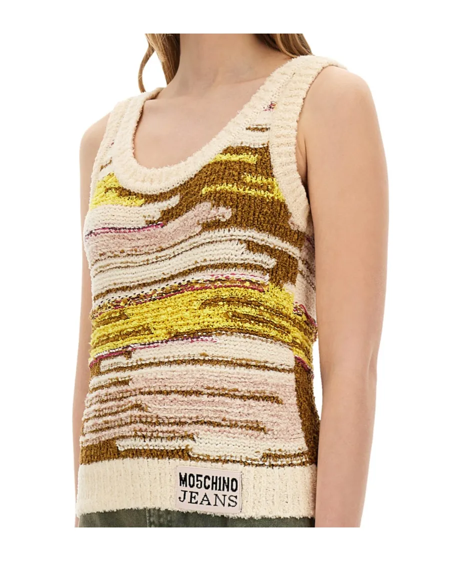 Crew Neck Knitted Vest