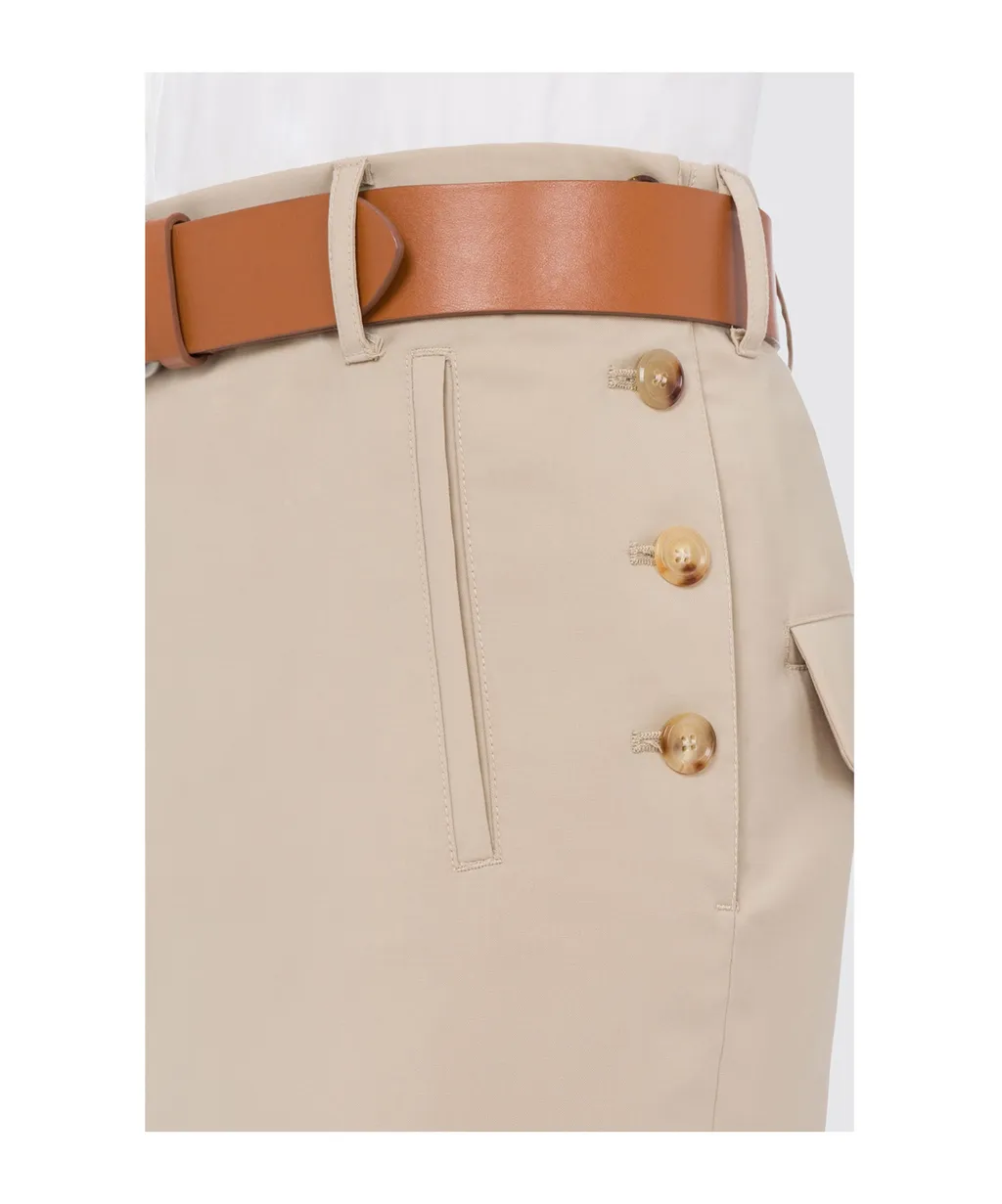Rear Slit Long Skirt