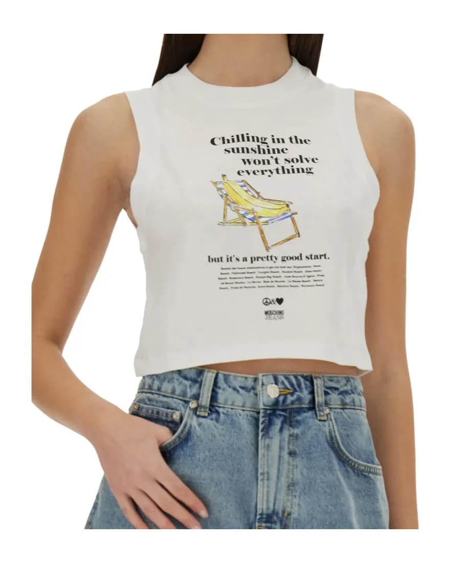 Cropped Top With Print