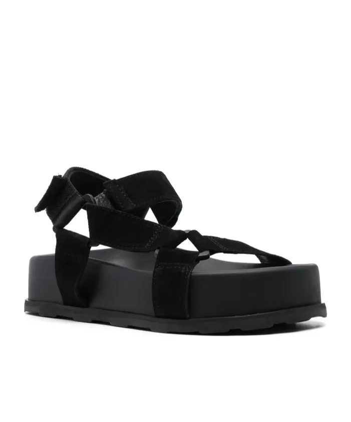 Touch-Strap Fastened Open-Toe Sandals