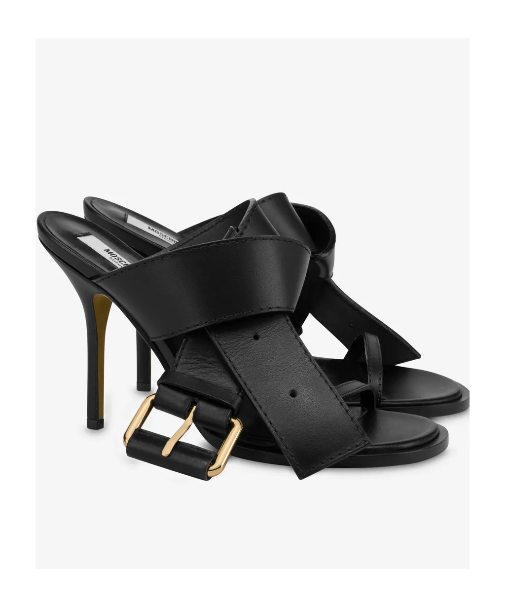 Decorative Buckle Mules