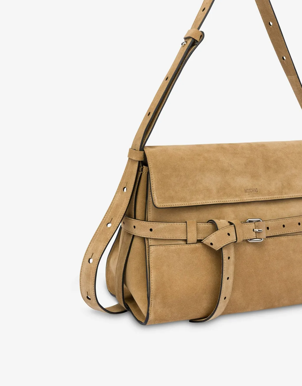 Tie Me Buckle Detailed Shoulder Bag