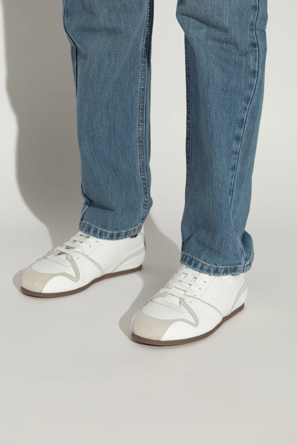 Round Toe Low-Top Sneakers