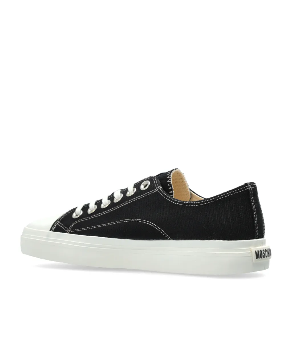 Square-Toe Low-Top Sneakers