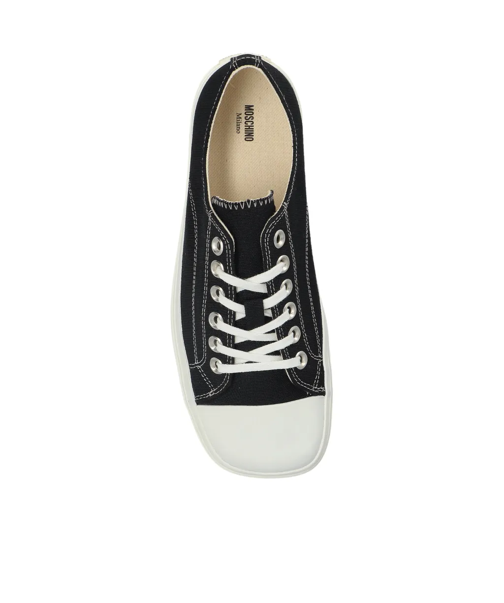 Square-Toe Low-Top Sneakers