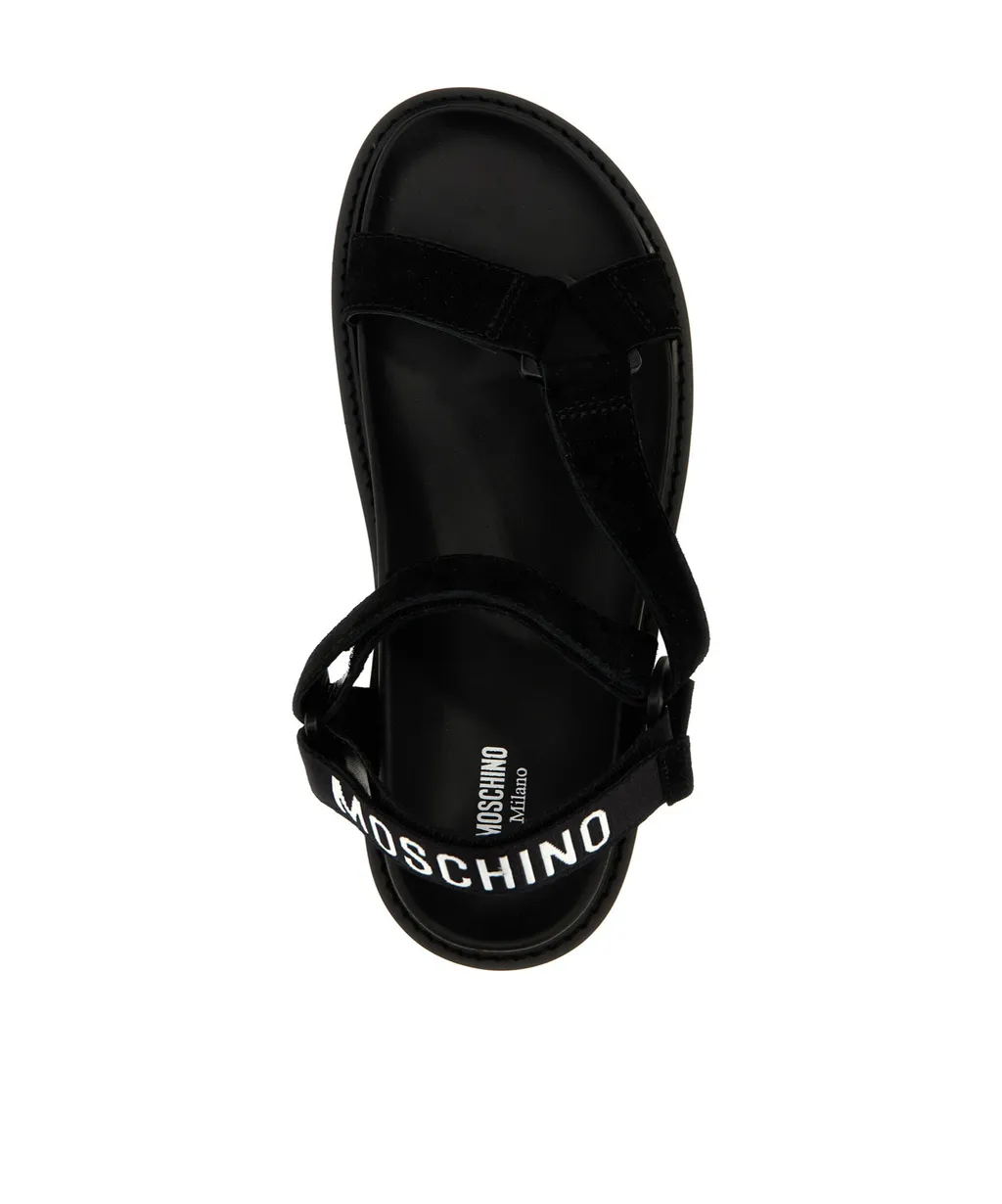 Logo-Jacquard Touch-Strap Fastened Sandals