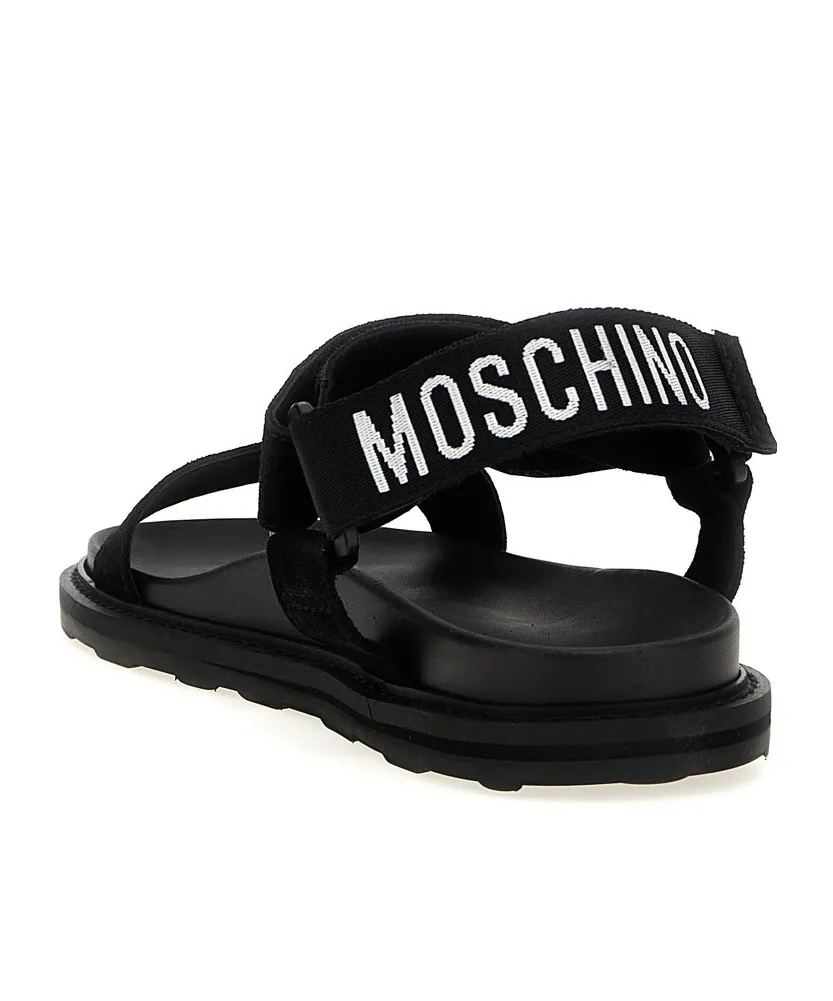 Logo-Jacquard Touch-Strap Fastened Sandals