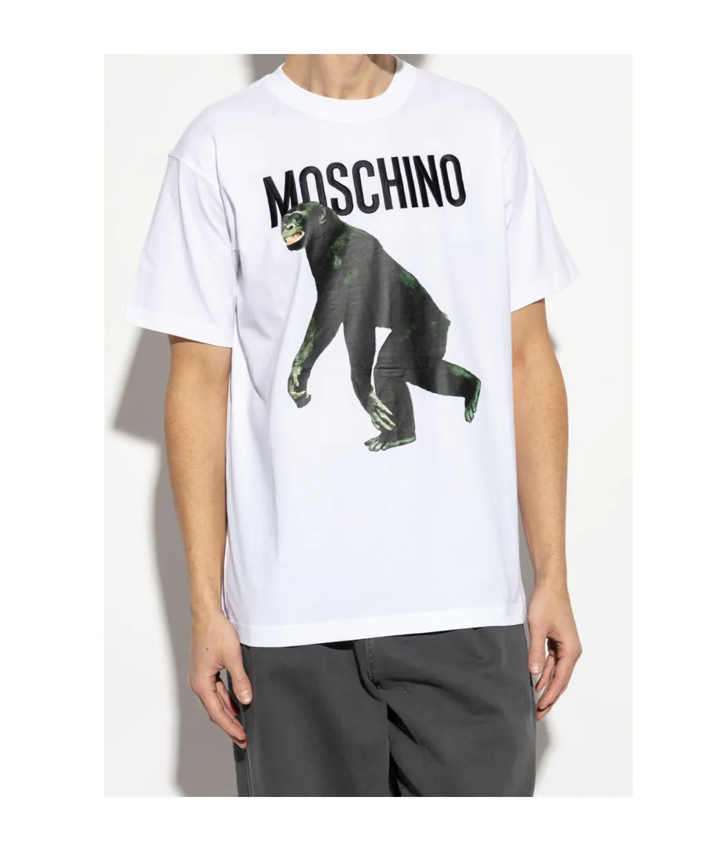 Moschino Monkey Print T-Shirt